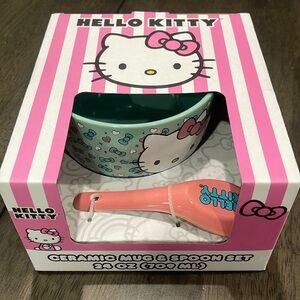 SANRIO HELLO KITTY CERAMIC MUG WITH SPOON KIT